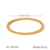 Pulseira de Aço Inoxidável Estilo Ins Europeu e Americano Banhada a Ouro 18K Pulseira Aberta Sem Desbotamento Pulseira de Aço Titânio Pulseira de Alta Qualidade Feminina