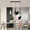 Candelabro Nórdico de Noche Lámparas de Dormitorio Moderno Minimalista Lámpara de Comedor de Tres Cabezales ins Celebridad de Internet Lámpara de Noche Candelabro para Estancia en Casa