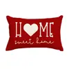 Fundas de Almohada Personalizadas para el Día de San Valentín Transfronterizas, Decoración de Atmósfera Festiva, Fundas de Cojín para Sofá del Hogar, Fundas de Cojín en Forma de Corazón para Dormitorio