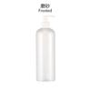 500ml Transparente Ombro Arredondado Pet Álcool em Gel Plástico Frasco Vazio Embalagem de Alto Valor com Bomba Plástico Frasco para Loção