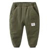 Ropa Nueva de Otoño e Invierno para Niños Pantalones de Cachemir para Niños Pantalones de Pana para Niños Pantalones de Algodón Casuales Gruesos con Múltiples Bolsillos