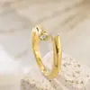 Anillo geométrico de circonita con diseño de Joker famoso de Internet, personalizado, estilo casual sencillo, anillo abierto de acero y titanio, venta directa de fábrica