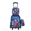 2026 Nueva Mochila Escolar Primaria 3º a 6º Grado Set de Tres Piezas de 16 pulgadas Mochila con Ruedas Mochila para Niños y Niñas Venta al por Mayor