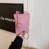 Bolsa para Celular Pebbled Estilo Estrangeiro Cor Doce 2025 Nova Verão Mini Bolsa Pequena Bolsa de Caminhada Bolsa de Ombro Único Transversal
