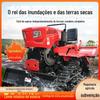 Rebento rotativo de esteira dupla utilização agrícola diesel estufa Pomar abandonando pequeno mini-leme doméstico