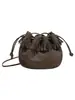 Bolso tipo cubo con flecos estilo coreano para mujer, nueva colección otoño/invierno 2026, acabado mate, bolso de hombro, bolso cruzado, diseño de alta gama, bolso de cordón de nicho