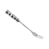 Conjunto de Talheres de Aço Inoxidável Estilo Ocidental para Uso Doméstico, Alto Valor Estético, Garfos de Luxo Leve, Facas e Garfos para Steak com Cabos de Cerâmica, Atacado
