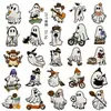 Patche Bordado de Fantasma Desenho Animado Série Halloween Roupas Bolsas Patche para Buraco Patche Bordado Cola Termofusível