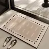 Tapete de Chão Absorvente para Banheiro, Estilo Vintage, Resistente à Sujeira Doméstica, Tapete para Pés Sem Lavagem, Tapete Antiderrapante Antiderrapante de Secagem Rápida Estilo Francês para Entrada de Vaso Sanitário