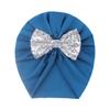 2022 Europeu e Americano Novo Bebê Desossado Pullover Cap Crianças Bow Hood Baby Hat