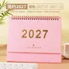 Calendário de Mesa 2027 Estilo Cartoon Laser, Adorno de Calendário Fofo para Check-in na Mesa do Escritório, Calendário de Mesa Personalizável para Empresas