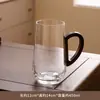Taza de Té de Vidrio Resistente al Calor Japonesa para Té Verde con Asa, Taza de Té de Flores para el Hogar, Taza de Oficina para Hombres y Mujeres