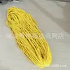 Corda plana trançada oca e colorida de 5 mm, com 8 fios, em poliéster e algodão, ideal para confecção artesanal de calças, cintura, chapéus e outros acessórios.