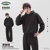 Ropa para Hombre CKX Nuevo producto transfronterizo europeo y americano: sudadera con efecto desgastado lavado, sudadera con capucha casual deportiva de corte holgado estilo americano, marca de moda para hombre