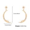 Kenjie Conjunto de Joyería Mágica de Moda Europea y Americana Estrella Collar Aretes Anillo Conjunto Transfronterizo Estrella y Luna para Mujer