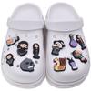 Miércoles Addams Transfronterizo Charms para Zapatos de Goma Suave de PVC Accesorios