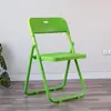 Silla Plegable de Plástico, Taburete Doméstico, Silla Moderna de Moda para Fotos, Silla de Oficina para Dormitorio, Silla para Conferencias y Capacitación, Silla con Respaldo