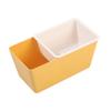 Caja de almacenamiento de semillas de melón para personas perezosas que comen semillas de melón, artefacto, plato de frutas cuadrado de doble capa drenable, plato para dulces, bocadillos, frutos secos para el hogar