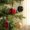 2026 Nueva Decoración Creativa de Bola de Tela Navideña con Piedras Preciosas Colgante Adorno para Árbol de Navidad DIY Decoración Colgante de Bola Única