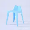Banqueta de Plástico Atacado Espessada Doméstica para Adultos Sala de Estar Quarto Moda Criativa Banqueta Alta Sala de Estar Cozinha Banqueta de Plástico