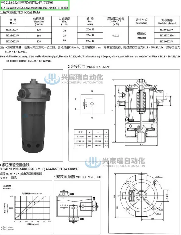 20-CFFA、CFF及ZL12系列自封式磁性吸油过滤器-3