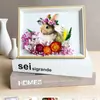 Regalo del Día de la Madre Marco de Fotos con Flores Secas Hecho a Mano DIY Marco de Fotos de Escenario con Flores Secas Accesorios para Actividades de Salón del Día de la Madre Team Building