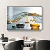 Luz luxo restaurante pintura decorativa alce azul abstrato sala de estar pendurado pintura moderna minimalista banner sala de jantar sala de jantar pintura mural