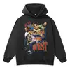 Sudadera con capucha de punto de peso pesado lavada estilo americano Frank Fa Hai otoño e invierno transfronterizo 410G