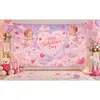 Fondo romántico transfronterizo para el Día de San Valentín, accesorios para fotos de fiesta de rosas en forma de corazón, decoración de pared para confesiones de boda