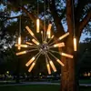 Luzes para Gramado Externo, Luzes de Vime Penduradas em Árvores, Luzes de Dente-de-leão para Gramado tipo Fogos de Artifício, Luzes de Vime à Prova d'Água de Aço Inoxidável