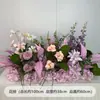 Arranjo de Chão para Casamento Flor Roxa Corredor Flores Penduradas Banquete de Noivado Decoração de Casamento Decoração de Salão de Casamento Outras Flores Flockagem