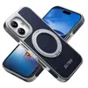 Funda para iPhone 18 Pro Max con Carga Inalámbrica, Succión Magnética, Soporte Giratorio 360°, Hebilla de Anillo, Funda de Cuero