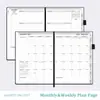 Planificador Semanal Transfronterizo 2027 Cuaderno A5 Cuaderno de Agenda con Correa Cuaderno de Registro de Autodisciplina Cuaderno Personalizable