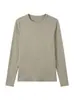 Camiseta de Felpa Nube con Cuello Redondo Konaile para Otoño e Invierno, Top Casual de Color Sólido con Cuello Redondo, Perezoso, Elástico y Cálido para Mujer