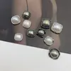 Nuevas cuentas cuadradas de alto sentido aleación accesorios concha gris vintage material para accesorios de pelo DIY flor de zapato carcasa de teléfono móvil