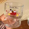 Taza de Agua de Dibujos Animados Linda, Taza de Vidrio, Taza Doméstica de Cachorro Estilo Ins, Taza para Café con Leche, Taza para Beber, Taza de Agua de Alto Valor