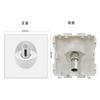 Accesorios de enchufe de interruptor de pared tipo 86 transfronterizos, marco de vidrio blanco y 52 módulos funcionales se pueden combinar libremente