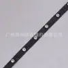 Tela de Mezclilla Azul de 1 cm con Remaches, Tachuelas de Garra, Tachuelas Redondas, Tachuelas de Diamante y Tiras de Remaches para Accesorios de Ropa