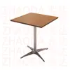 Mesa Cuadrada de Color Nogal para Uso Doméstico, Mesa de Comedor para Uso Comercial, Mesa de Comedor de Madera Maciza para Restaurantes, Mesa de Comedor de Pizarra para Restaurantes de Comida Rápida
