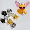 Accesorios de Patito Amarillo para Vecindario Transfronterizo, Linli No. Juguete de Decoración DIY de Pelo de Pato 8 Piezas, Regalo Hecho a Mano de Té con Leche de Limón