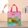 Bolsas de Presente de Aniversário da Série Dinossauro Pintado para Crianças do Fabricante, Bolsas Laminadas Não Tecidas, Sacolas de Presente, Sacolas de Doces de Halloween