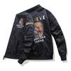 2292 Nuevo Chaqueta Bomber Transfronteriza para Hombre Bordada Traje de Béisbol Talla Extra Chaqueta de Trabajo Moderna
