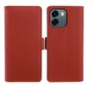 Adequado para OPPO A6/A6X/A38/A58, capa flip de couro com sensação de pele, porta-cartões, suporte e capa de telefone de negócios anti-queda