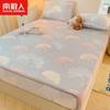 Nanjiren Terciopelo de Copo de Nieve Terciopelo de Doble Cara Cubierta de Cama Pieza Única Invierno Espesa Cubierta de Cama Cubierta Completa Sábana Protectora de Colchón