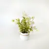 Bolsa de la Suerte Pequeña de Diente de León de 10 Piezas Planta en Maceta Decoración del Hogar Flor Artificial Bonsái Arreglo Fotográfico Adorno de Flor Artificial