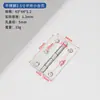 Bisagra Plana de Acero Inoxidable Personalizada Silenciosa Engrosada para Gabinete Doméstico Puerta de Dormitorio Rodamiento Plano Bisagra Plegable Bisagra