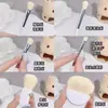 En Stock Juego de 6 Mini Brochas de Maquillaje Portátil para Viaje Cangzhou Brocha para Polvo Suelto Sombra de Ojos Cerdas Suaves Herramientas de Belleza Venta al por Mayor