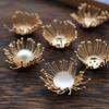 Horquilla de Cobre Chapada en Oro Dinastías Ming y Qing Ciudad Prohibida Bonsái Estambre Base diy Horquilla Accesorios para el Cuerpo Bolsa de Material Joyería Hanfu