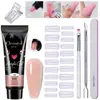 Arte de Uñas 15ml Gel de Extensión Set de 12 Piezas, Pincel Moldeador de Uñas, Gel de Cristal, Gel de Cristal Exclusivamente para Ventas Transfronterizas
