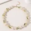 Nuevos Productos Transfronterizos Europeos y Americanos, Collar de Resina Exagerado con Forma de Corazón, Gargantilla Colorida Versátil Hecha a Mano con Cuentas para Mujer, Productos Cuidadosamente Seleccionados